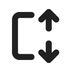 Arrow Autofit Height SVG Icon